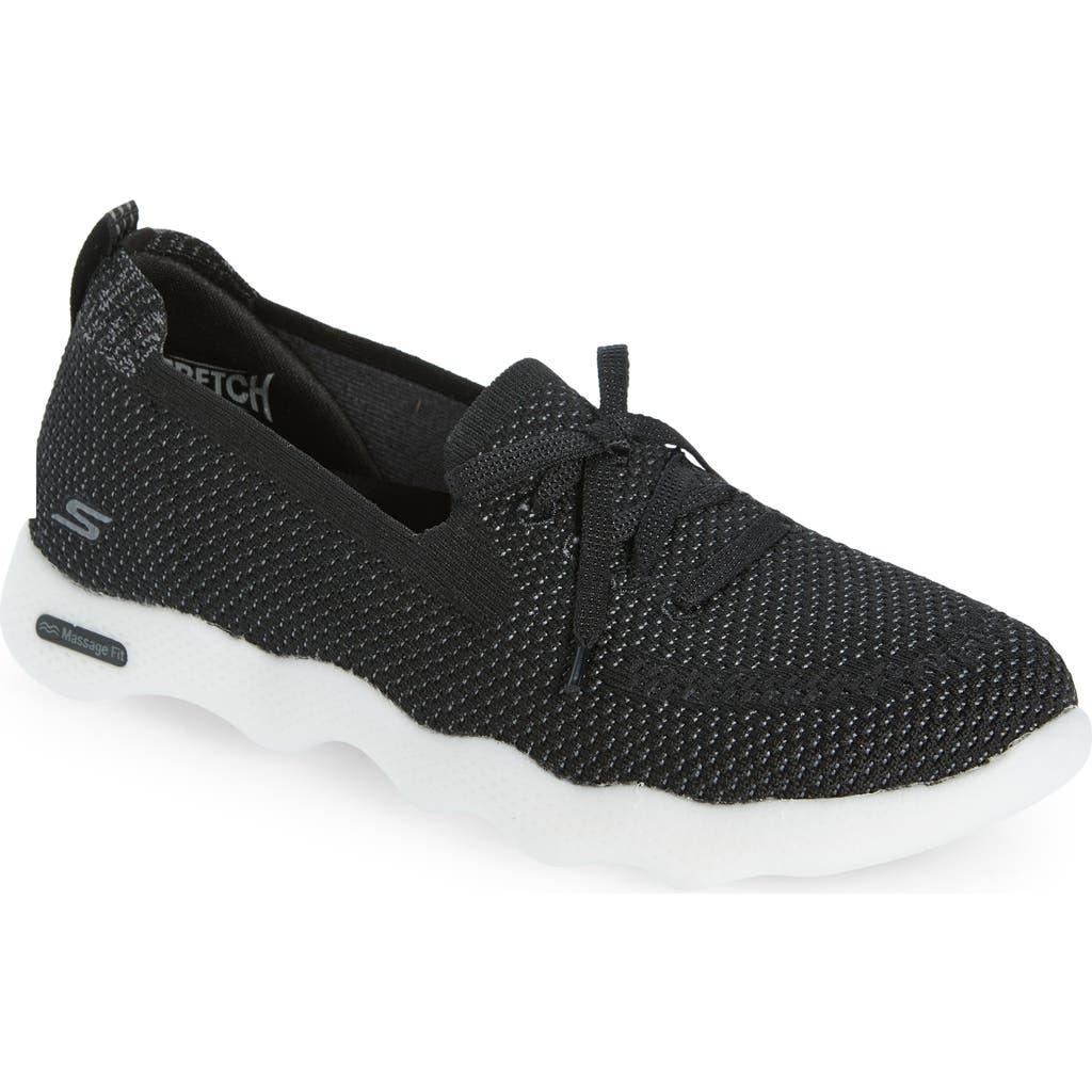 Skechers Massage Fit Lite Sneaker In Black/white