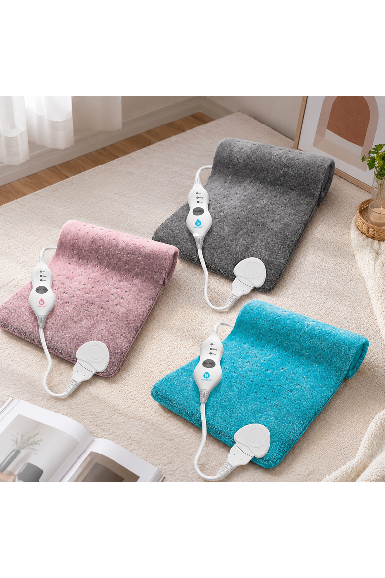 Comfort Trio Heating Pad Set Teal, Pink & Gray, Alternate, color, Multicolor