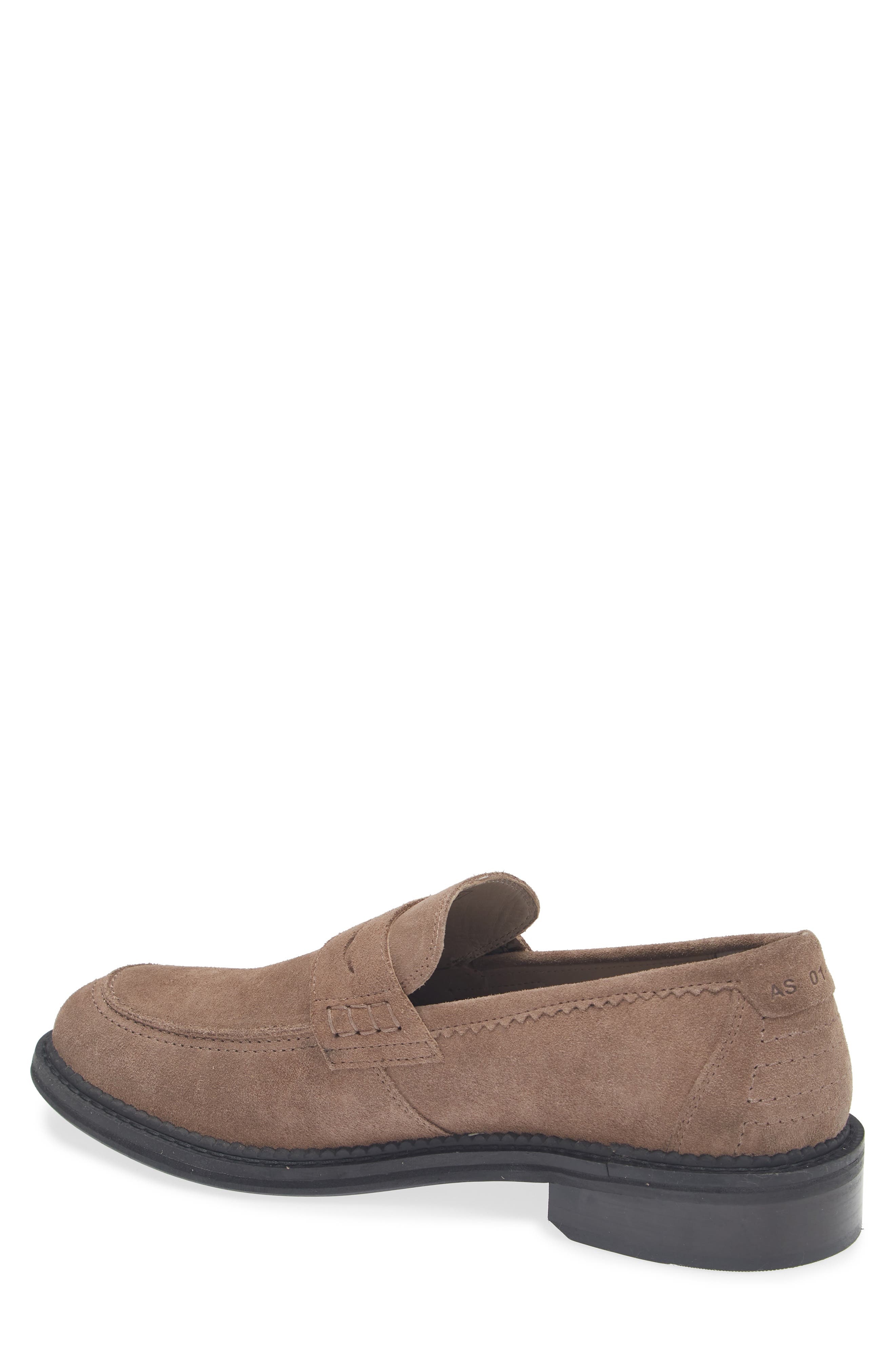 Paolo Suede Loafer, Alternate, color, KAROO BROWN