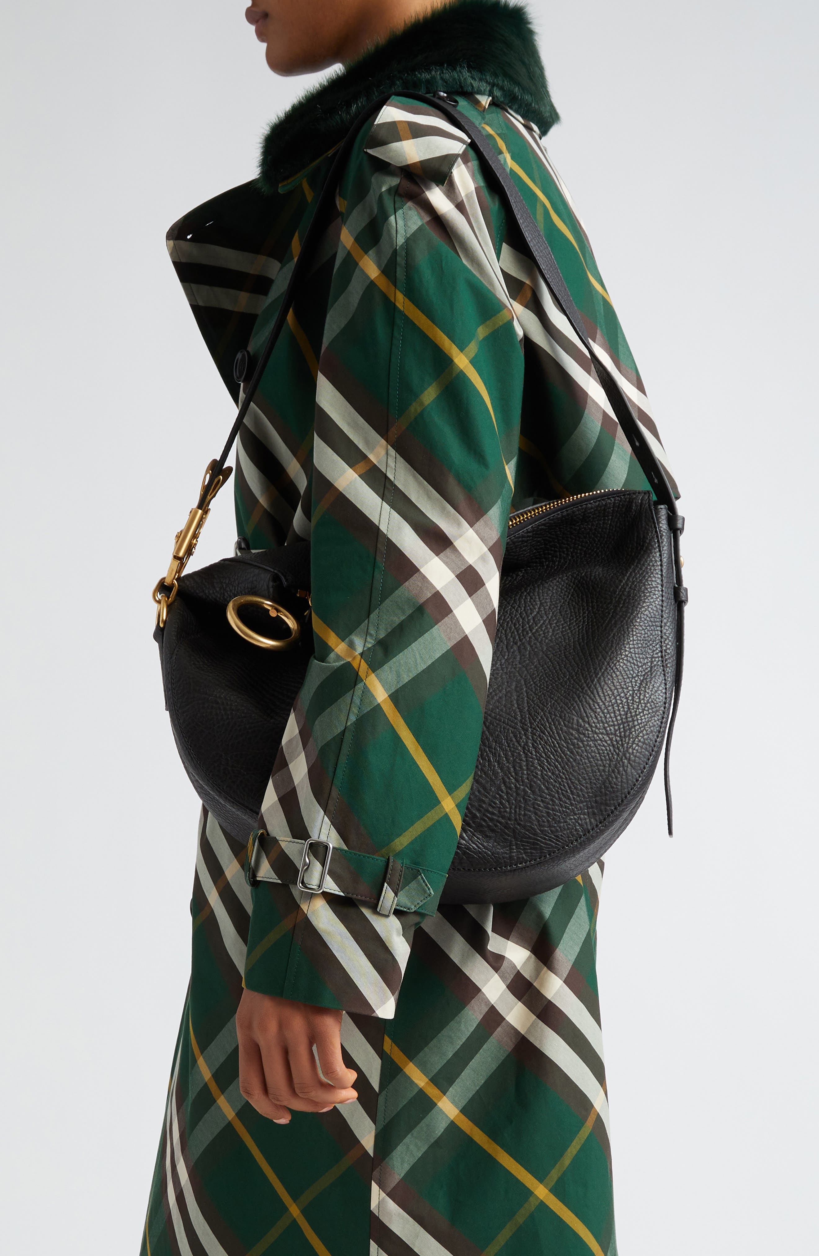 Burberry Medium Knight Shoulder Bag, Alternate, color, 