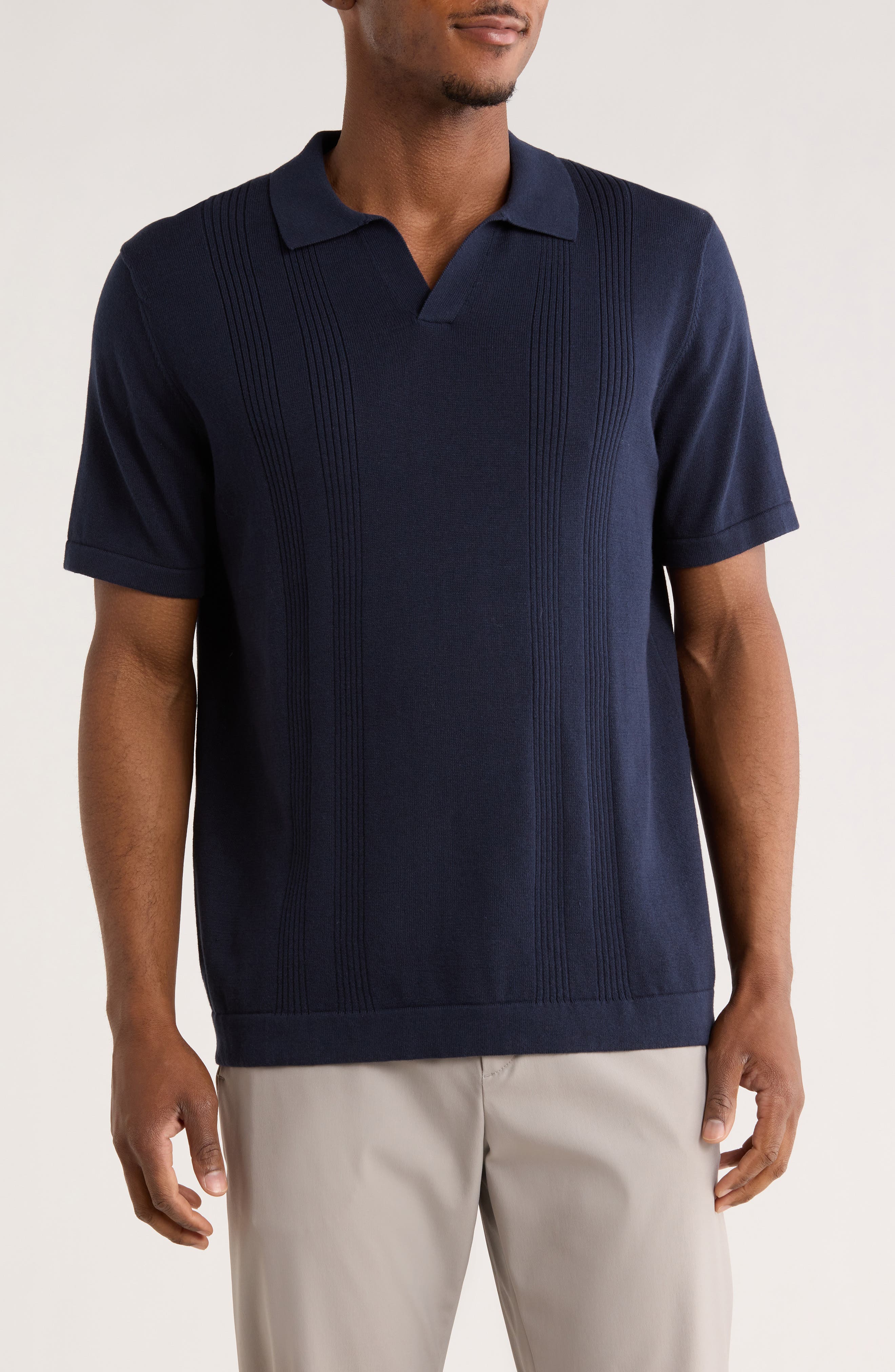 James Campbell Ricky Johnny Collar Sweater Polo