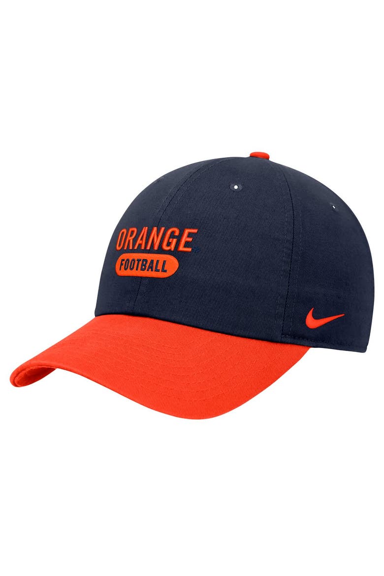 Men's Nike Navy Syracuse Orange Colorblock Club Adjustable Hat, Main, color, Navy