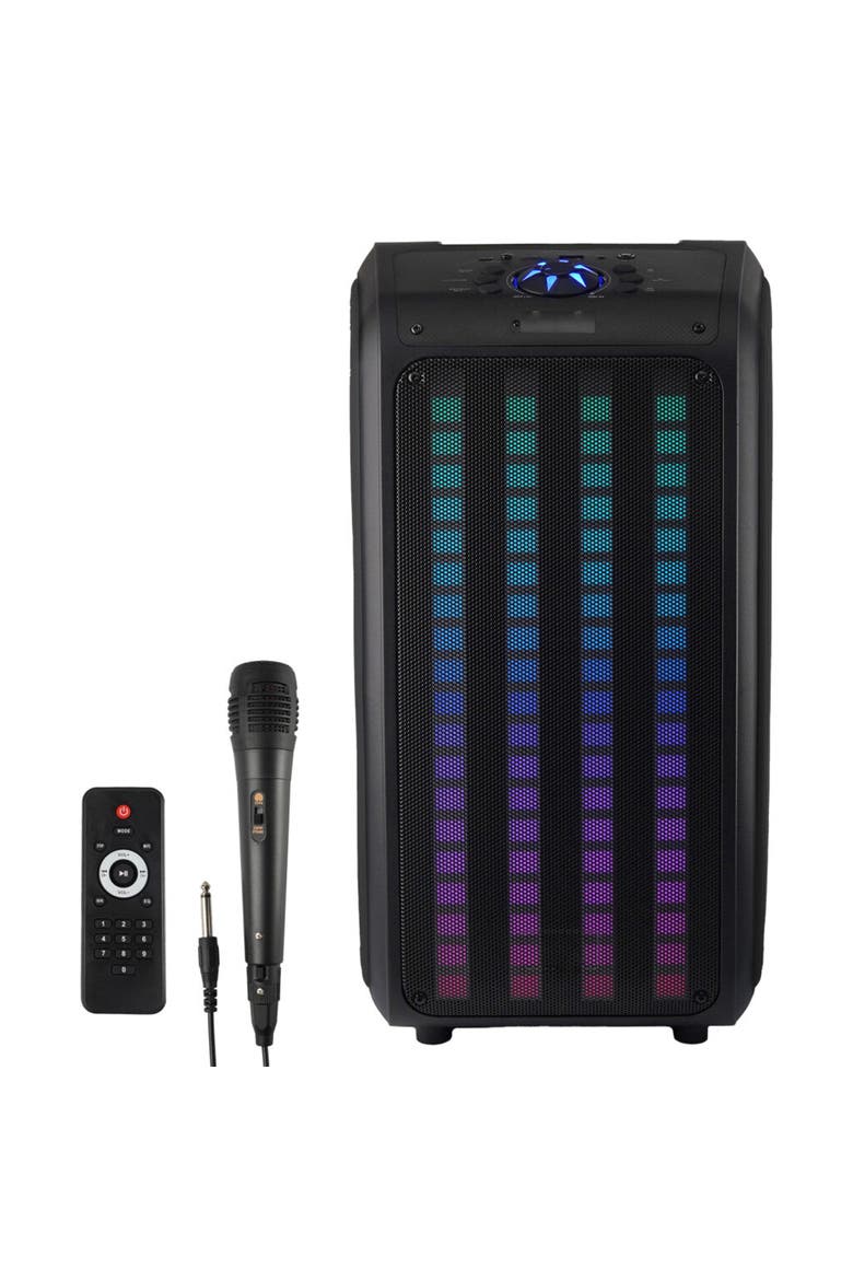 Bluetooth TWS Backpack Speaker W/ Reactive LED Lights, Alternate, color, Black