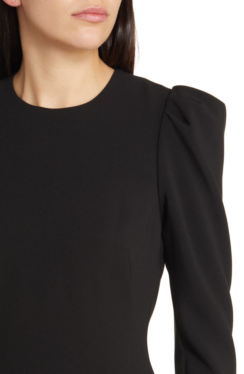 Black Halo Hadley Puff Sleeve Mini Dress, Alternate, color, 