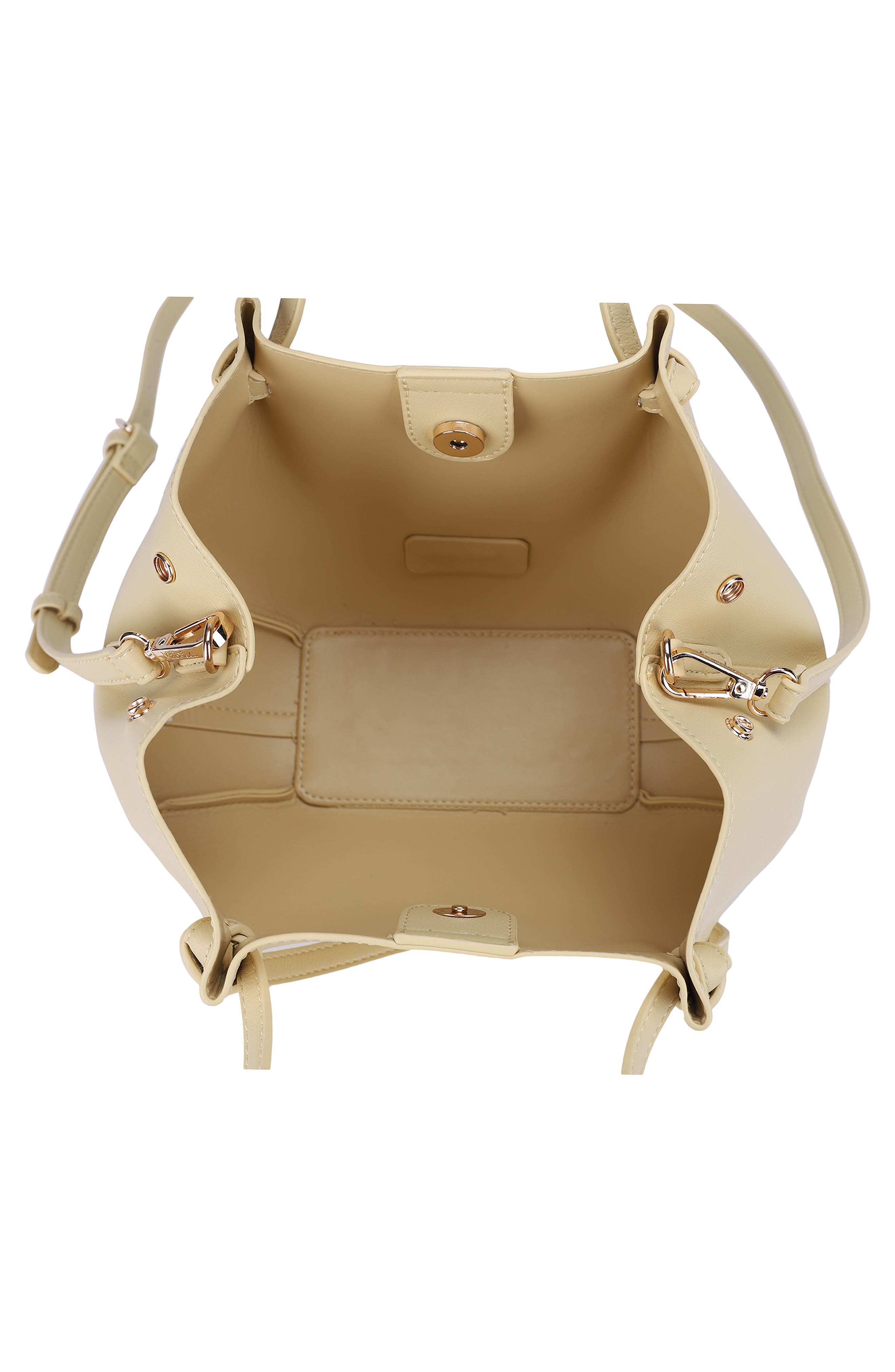 Mini Lou Lou Vegan Leather Tote, Alternate, color, BUTTER