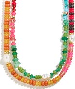 BaubleBar Harper Semiprecious Stone Layered Necklace