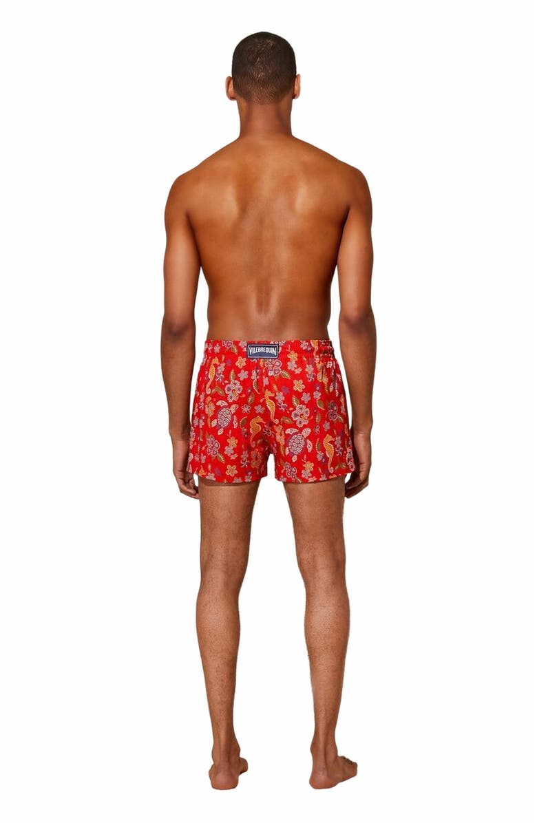 Vilebrequin Men's Mosaïque Stretch Shorter Length Swim Trunks, Alternate, color, 