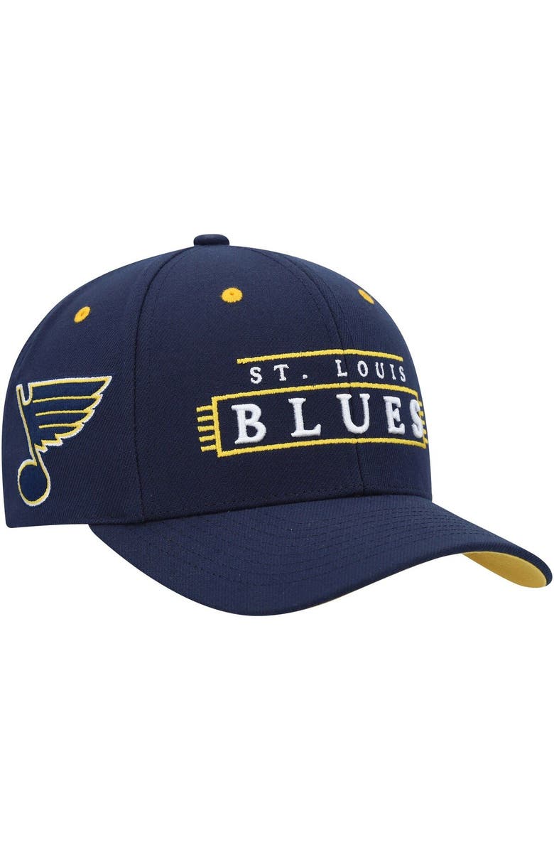 Mitchell & Ness Men's Mitchell & Ness Navy St. Louis Blues LOFI Pro Snapback Hat, Main, color, Navy