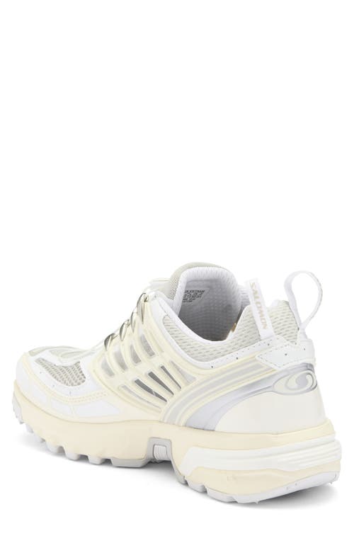 Salomon Breathable Mesh Sneakers With Durable Rubber Sole In White