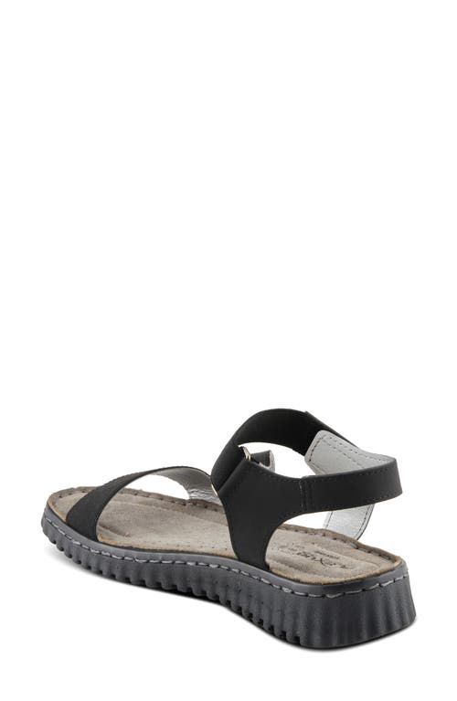 Flexus By Spring Step Pathfav Sandal In Black