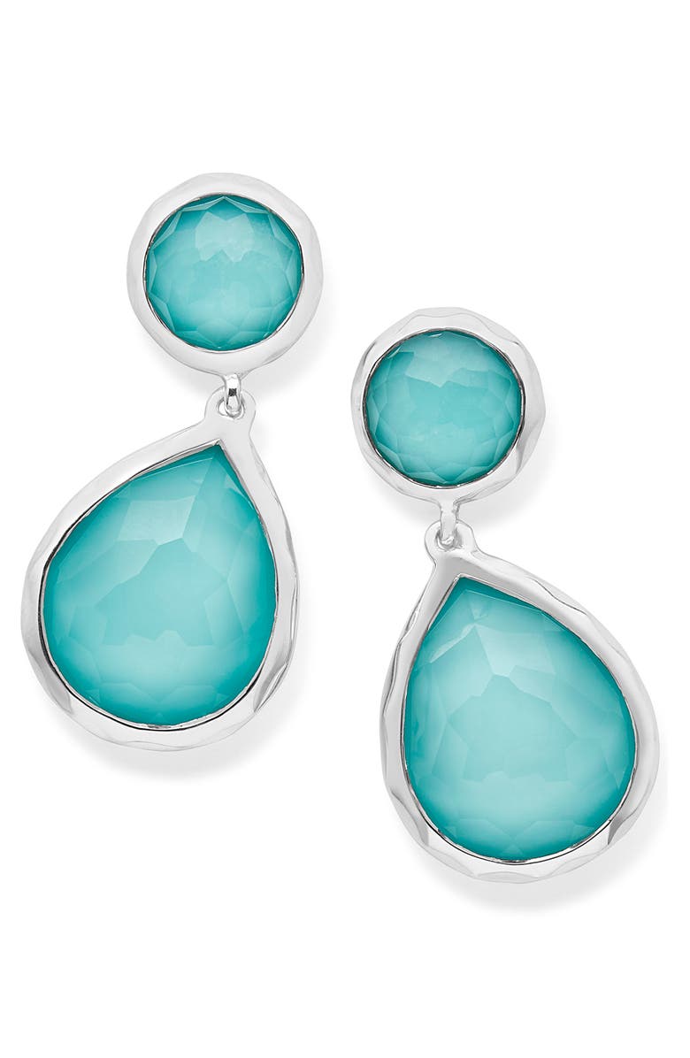 Ippolita Rock Candy Dangle Drop Earrings, Main, color, Silver