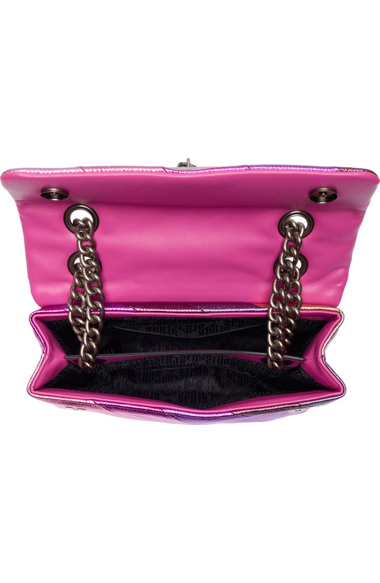Kurt Geiger London Brixton Leather Shoulder Bag, Alternate, color, Pink Combo