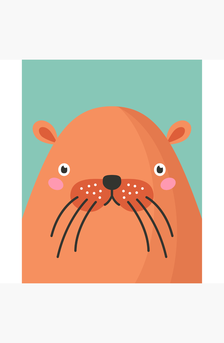 Pink Picasso Kits Beaver Paint by Numbers Kit, Alternate, color, Teal