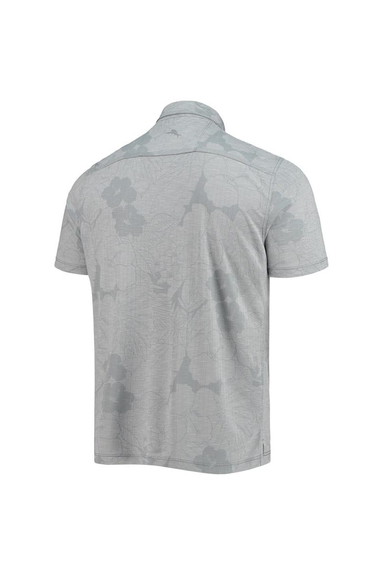 Men's Tommy Bahama Gray Joey Logano Miramar Blooms Polo, Alternate, color, Gray