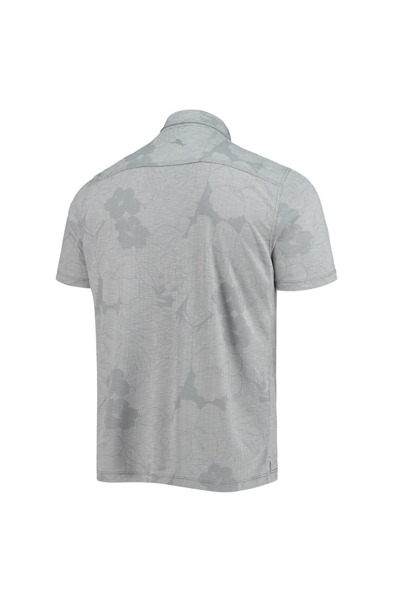 Tommy Bahama Men's Tommy Bahama Gray Joey Logano Miramar Blooms Polo, Alternate, color, Gray