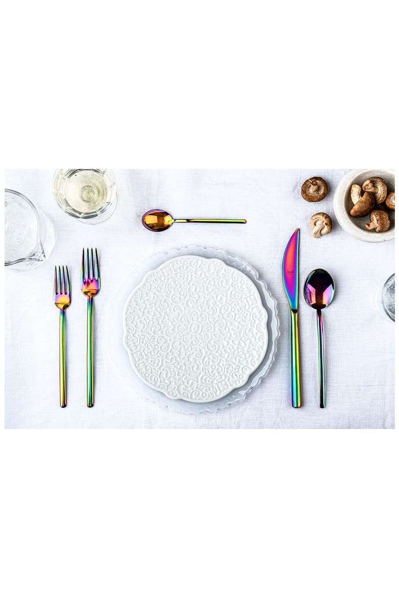 Rainbow 5-Piece Place Setting, Alternate, color, STAINLESS RAINBOW