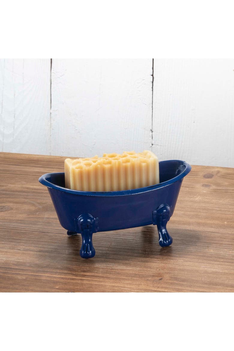 Enamel Bathtub Soap Dish, Alternate, color, Blue
