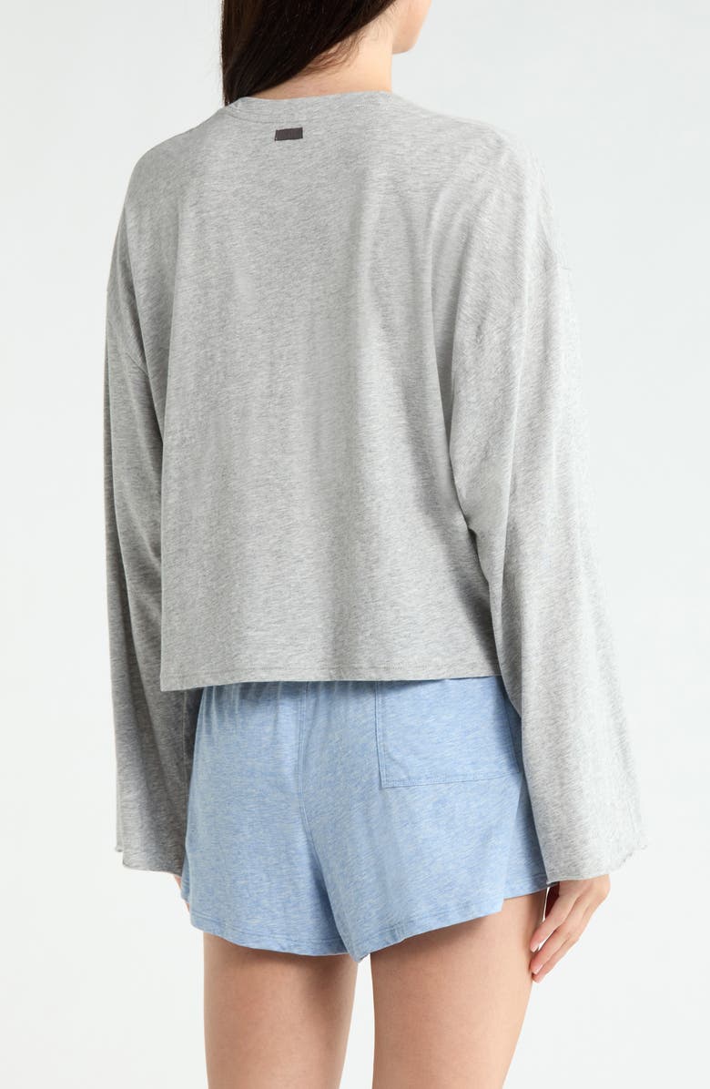 Lunya Organic Pima Cotton Long Sleeve Lounge T-Shirt, Alternate, color, 