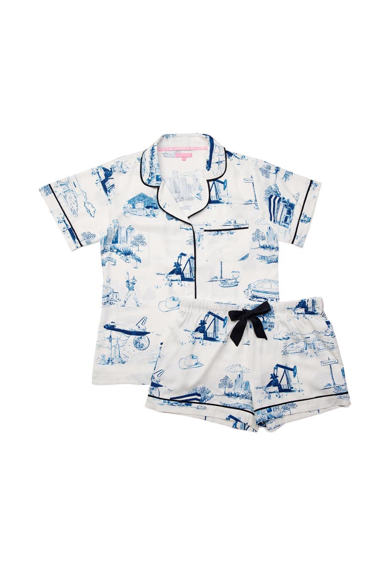 Houston Toile Shorts Set, Alternate, color, White