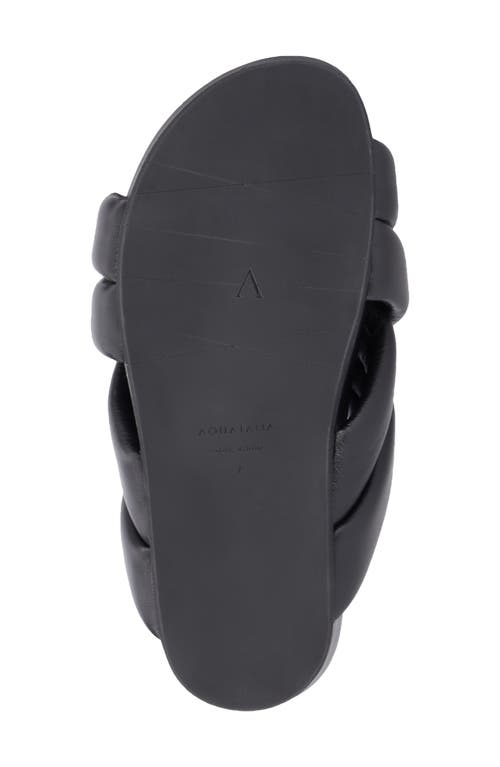 Aquatalia Talya Platform Slide Sandal In Black