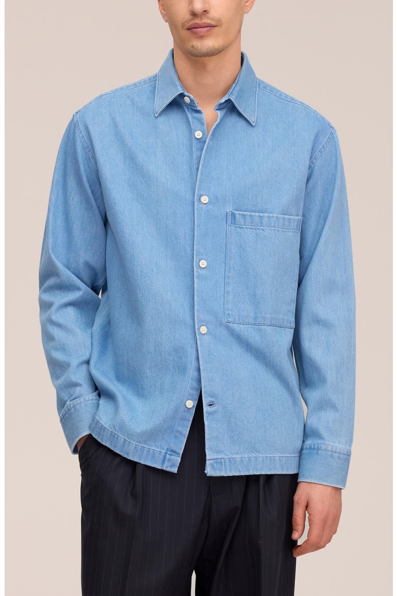 Freddy Denim Shirt, Alternate, color, BLUE DENIM