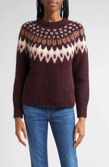 Veronica Beard Anne Fair Isle Alpaca Blend Sweater