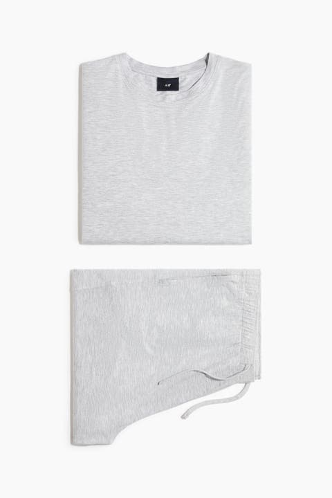 Jersey Pyjama T-shirt And Shorts