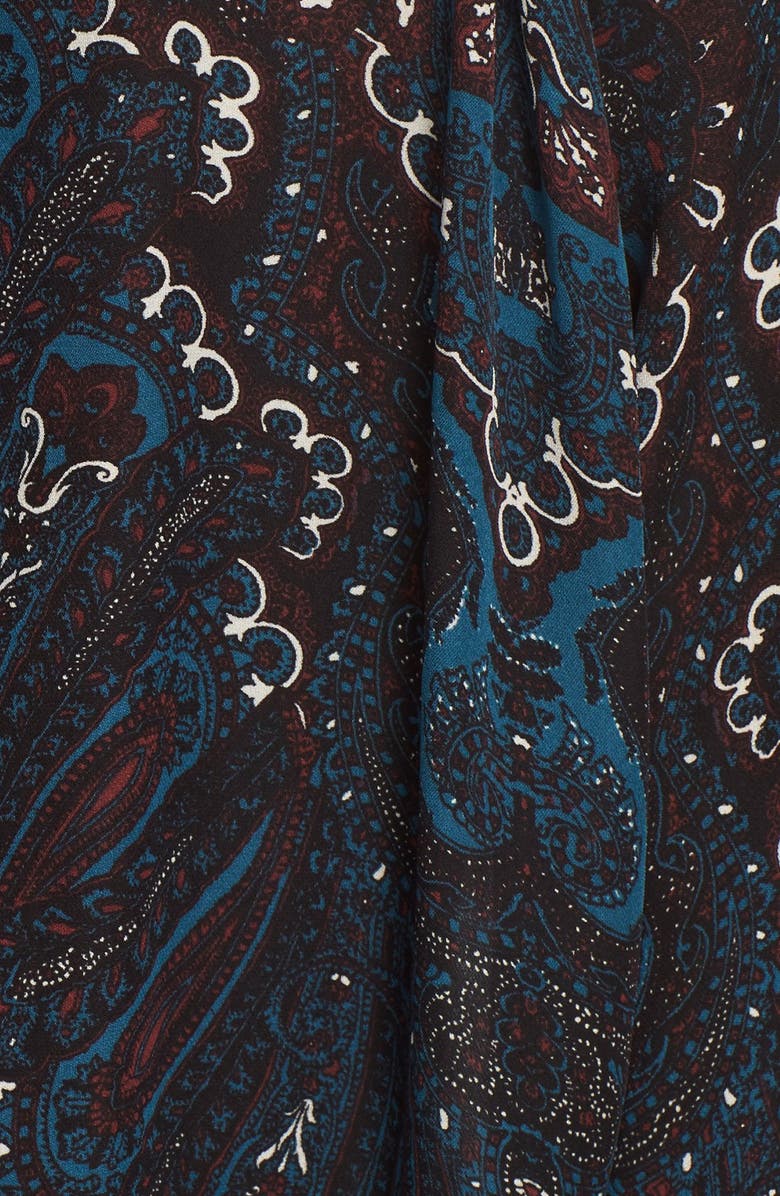 Joie 'Amatite B' V-Neck Print Silk Top, Alternate, color, 