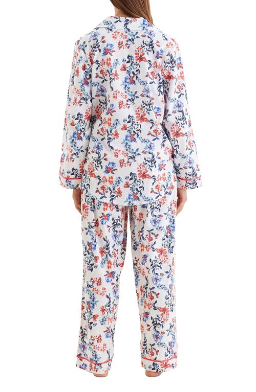 Papinelle Harper Cozy Full Length Pj Set In Snow White