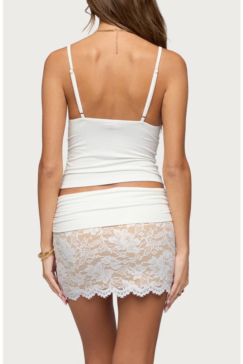 Izadora Lace Trim Tank, Alternate, color, WHITE