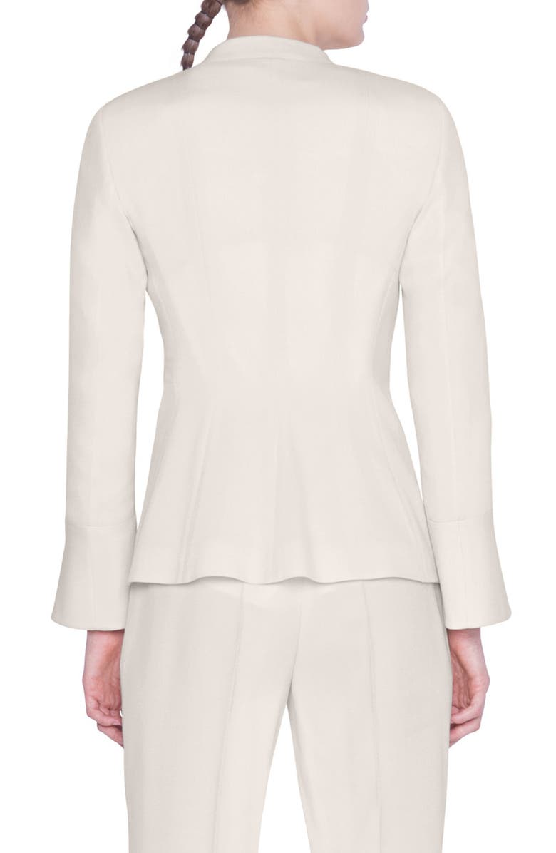 Akris punto Trumpet Cuff Wool Blazer, Alternate, color, 