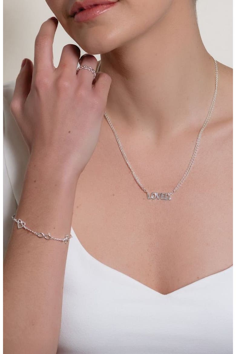 Faith, Hope, Love Bracelet, Alternate, color, Sterling Silver