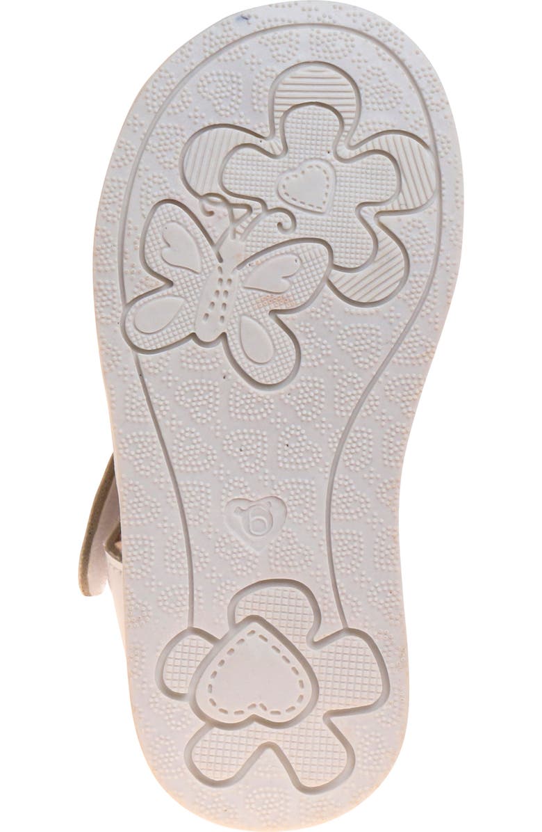Laura Ashley Flower Detail Closed Toe Toddler Sandals, Alternate, color, White
