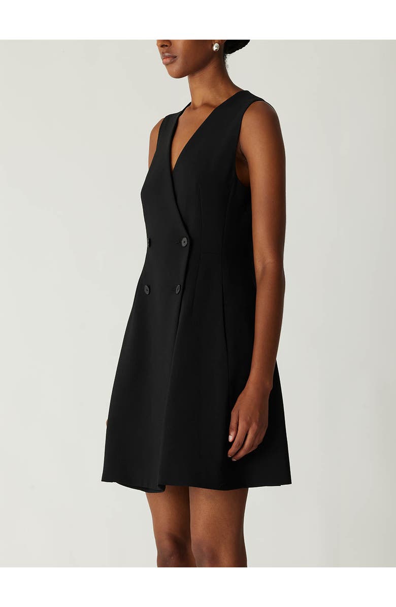 Refined Suiting Double Breasted Mini Dress
