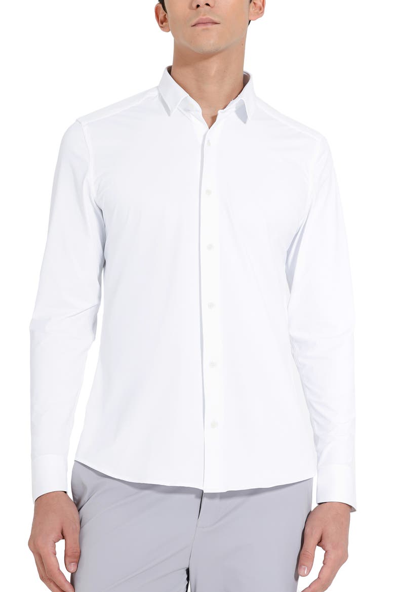 Piquet Recicle UV Protection Tech Shirt, Main, color, White