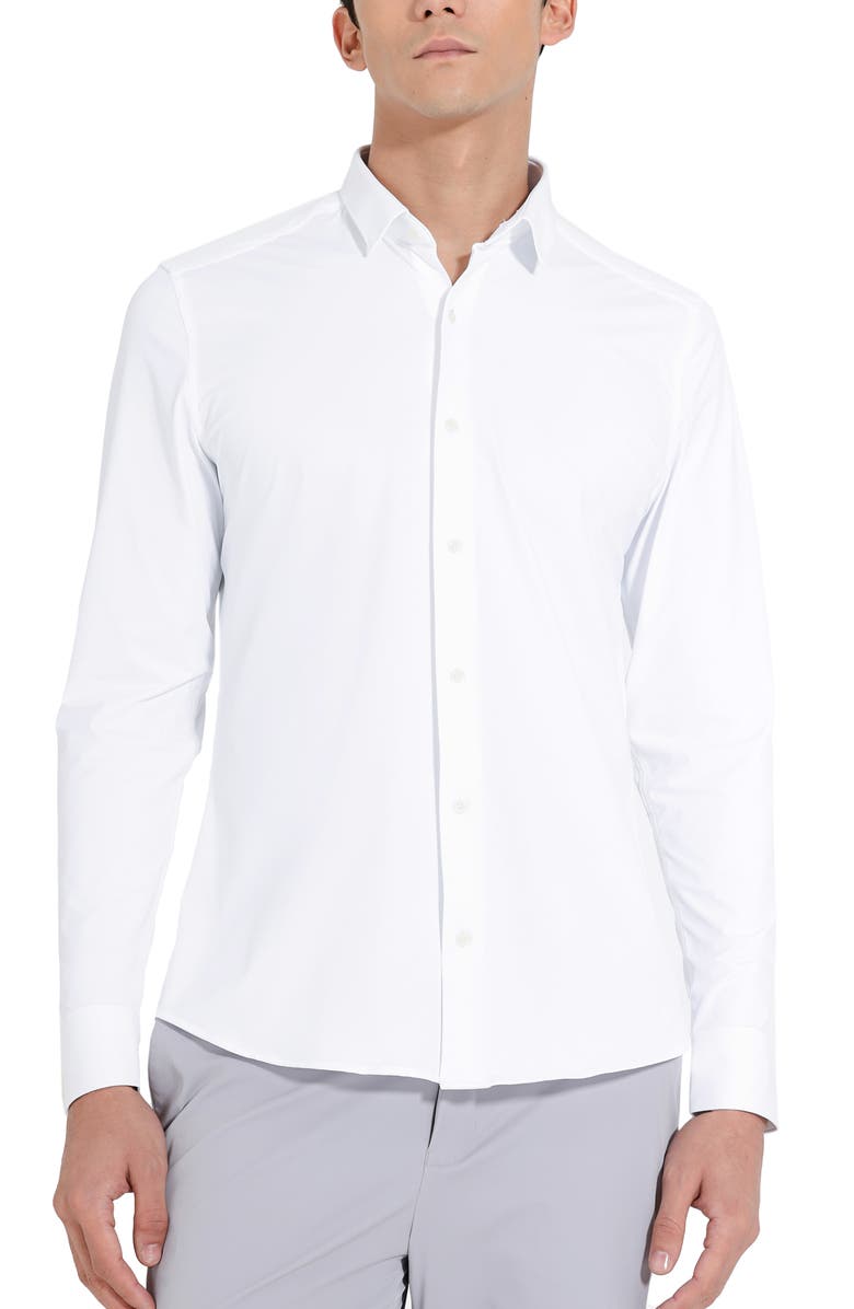 URBAN PERFORMANCE Piquet Recicle UV Protection Tech Shirt, Main, color, White
