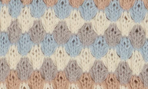 Blu Pepper Multi Color Knit Sweater In Neutral