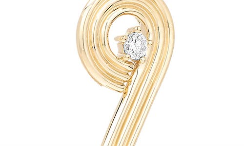 Adina Reyter Groovy Number Charm Pendant In Gold
