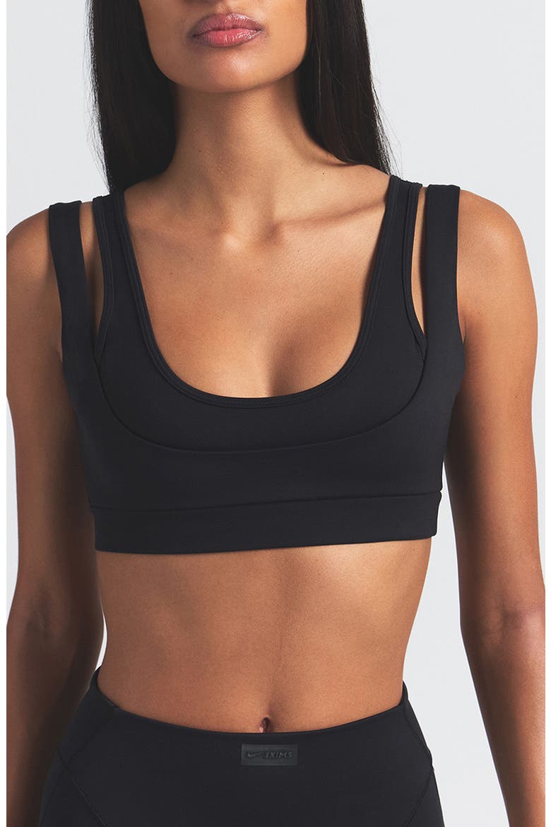 Matte Double Strap Scoop Bra (Women) | Nordstrom