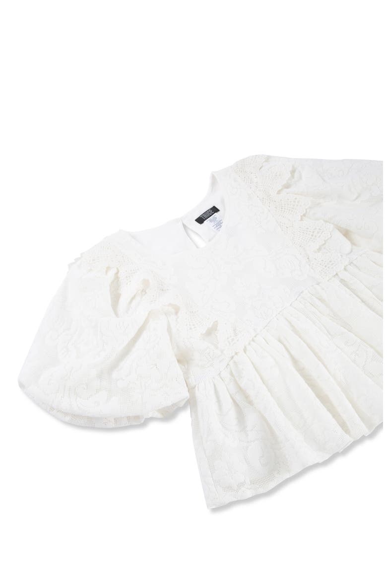 Kids' Lace Top, Alternate, color, OFF-WHITE