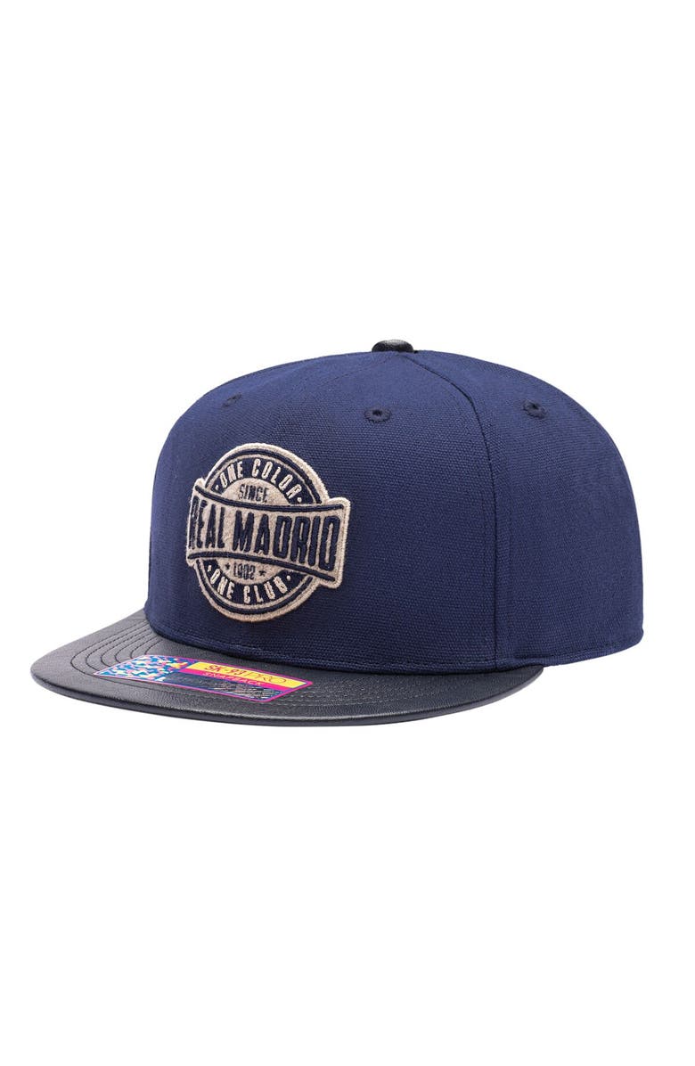FAN INK Men's Navy Real Madrid Swatch Snapback Hat, Main, color, 