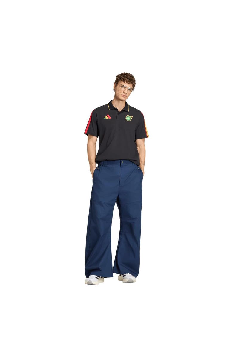 adidas Men's adidas  Black Jamaica National Team Alphaskin Polo, Alternate, color, Black