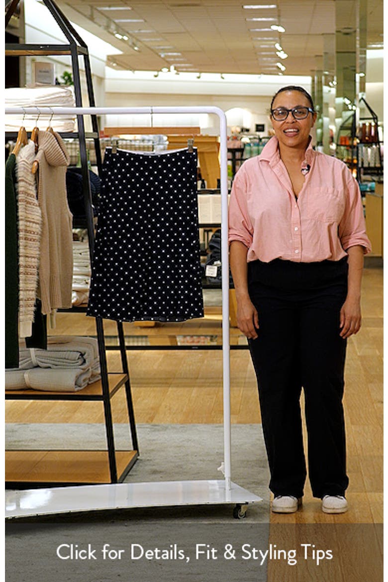 Jolene Polka Dot Midi Skirt video