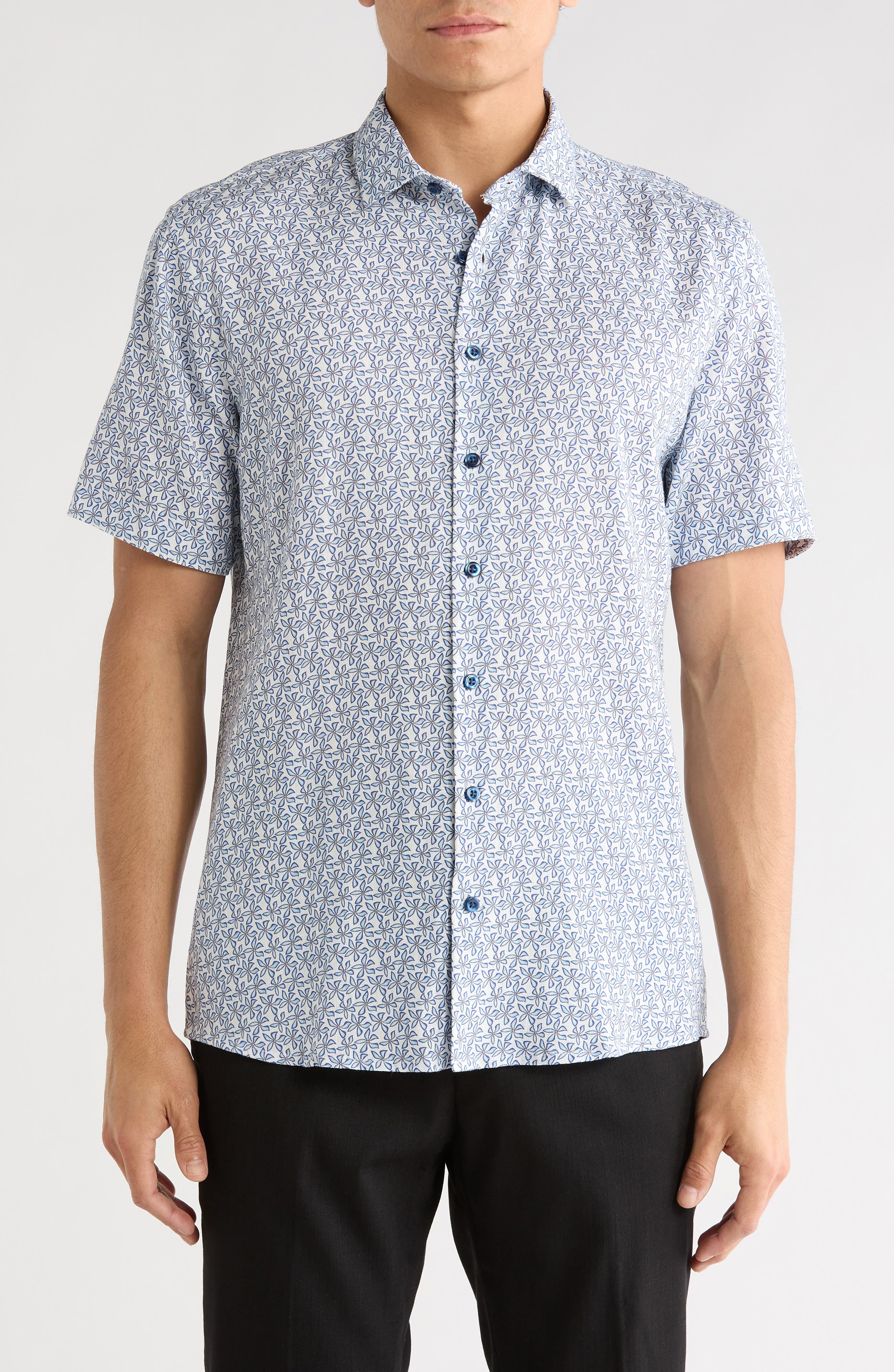SOUL OF LONDON Short Sleeve Sport Shirt