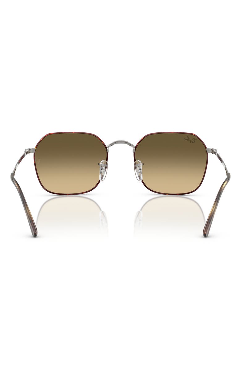 Ray-Ban 55mm Gradient Geometric Sunglasses, Alternate, color, Brown Grad