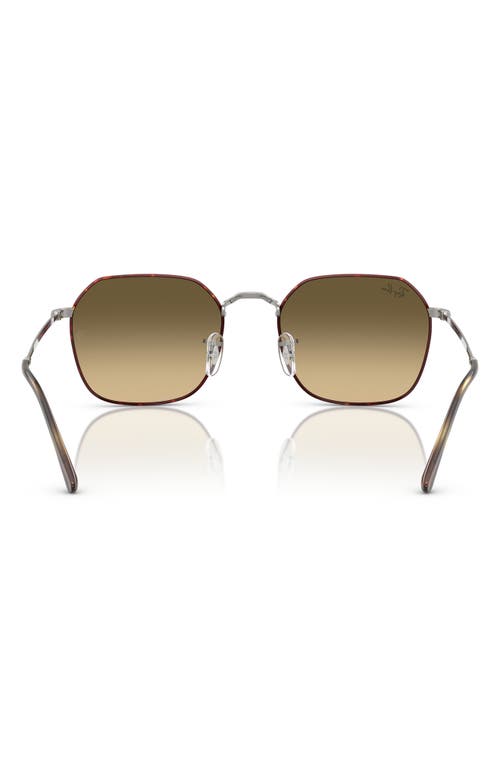 Ray Ban Ray-ban 55mm Gradient Geometric Sunglasses In Brown Grad