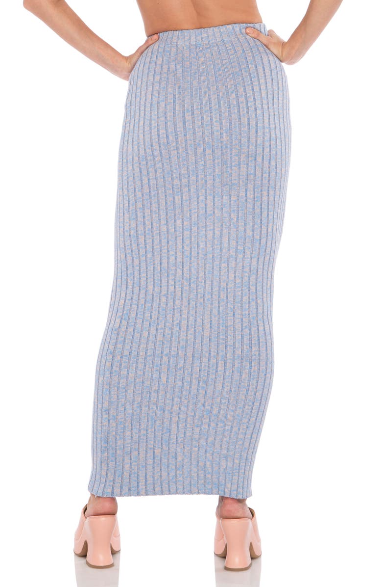 AFRM Pinto Marled Ribbed Maxi Skirt, Alternate, color, 