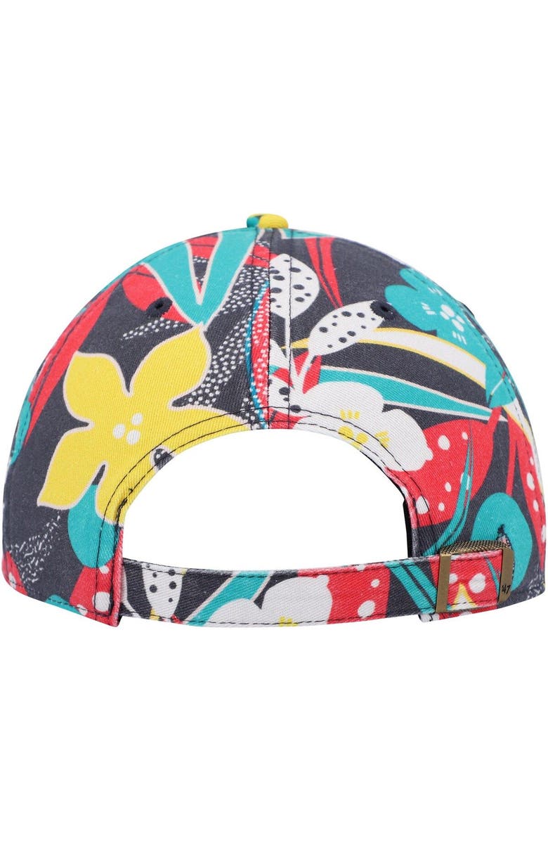 '47 Women's '47 Charcoal Michigan Wolverines Plumeria Clean Up Adjustable Hat, Alternate, color,