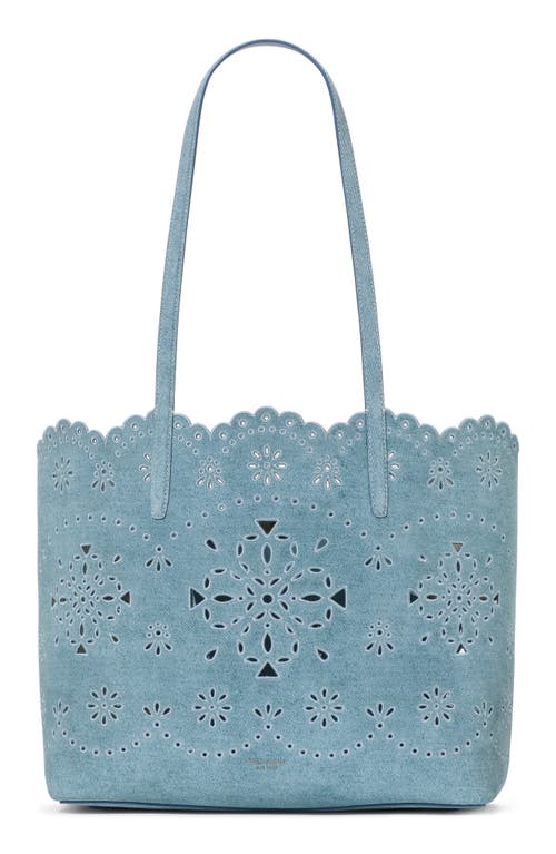 Kate Spade New York Do It All Spade Floral Perforated Leather Tote