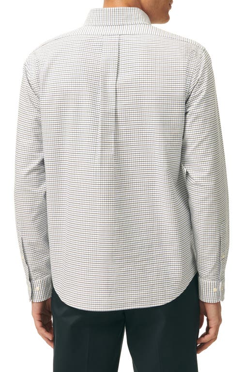 Brooks Brothers Friday Tattersall Check Cotton Oxford Cloth Button-down Shirt In Green Multi